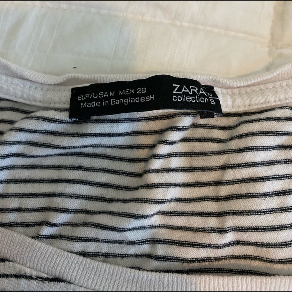 Zara striped tee shirt